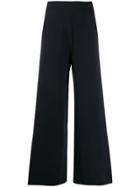 Jil Sander Long Wide-leg Trousers - Blue