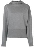 Closed Hooded Fitted Sweater - Grey