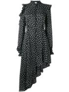 Magda Butrym - Marbella Floral Print Dress - Women - Silk - 40, Black, Silk