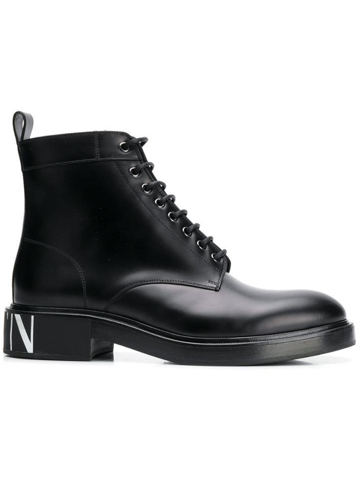 Valentino Valentino Garavani Vltn Combat Boots - Black