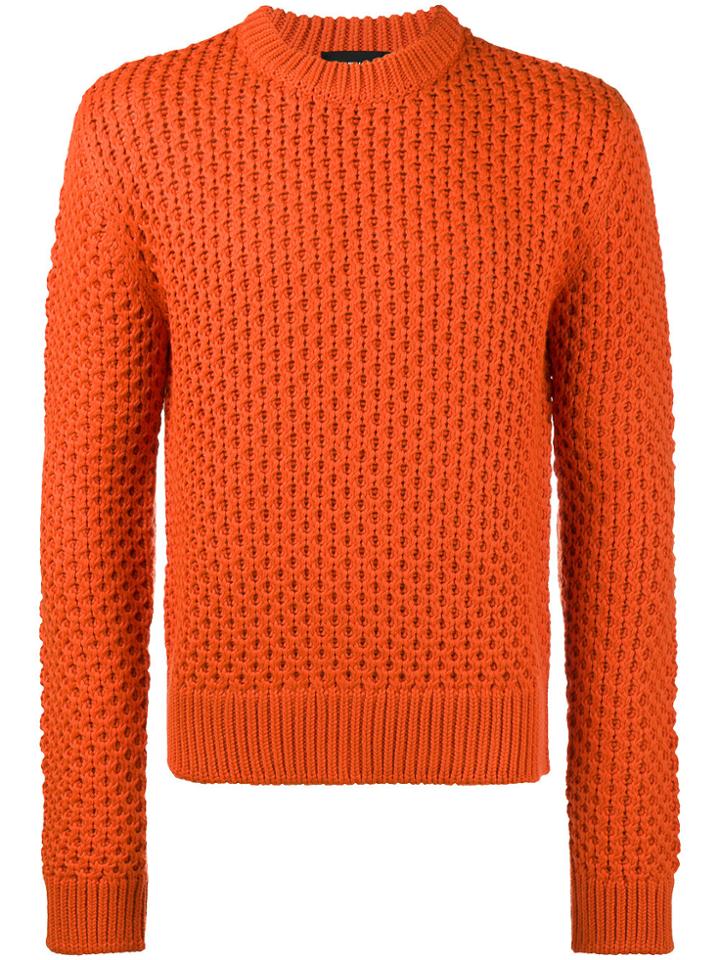 Calvin Klein 205w39nyc Jacquard Sweater - Yellow & Orange