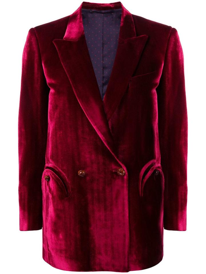 Blazé Milano Double-breasted Blazer - Red