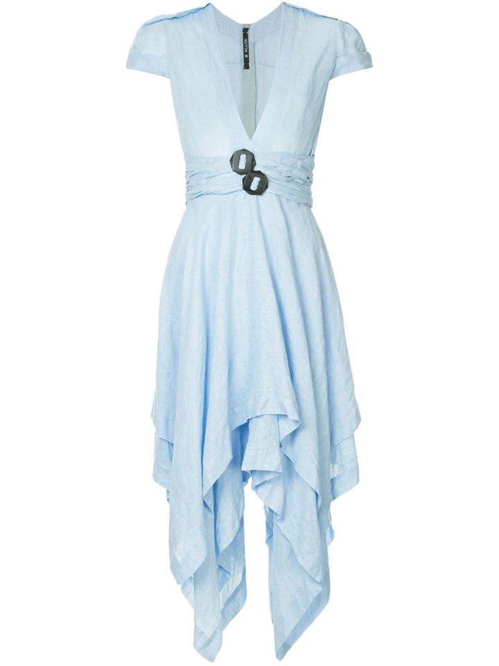 Kitx Draped Midi Dress - Blue