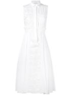 Capucci - Embroidered Dress - Women - Cotton - 42, White, Cotton
