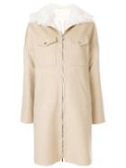 Moncler Gamme Rouge Double Layer Zip Coat - Nude & Neutrals