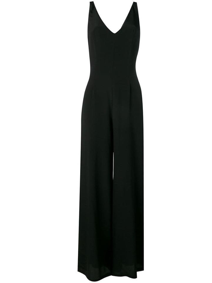 L'autre Chose V-neck Jumpsuit - Black