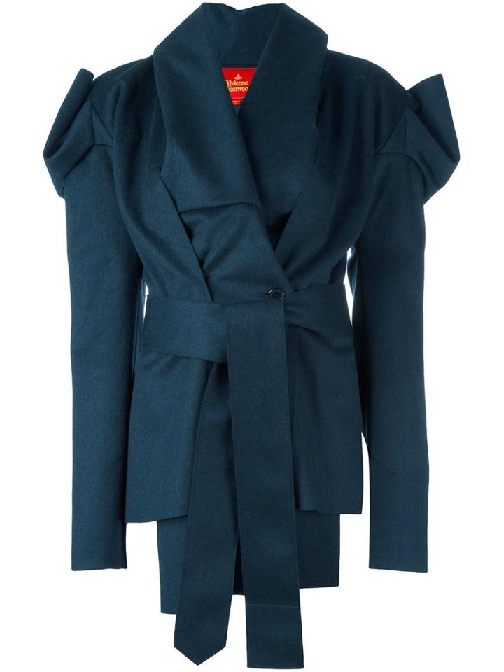 Vivienne Westwood Red Label Structured Asymmetric Mid-length Coat