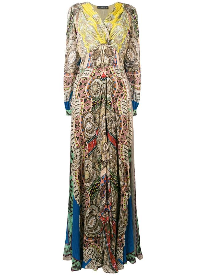 Etro Printed Maxi Dress - Neutrals