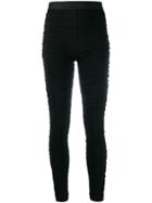 Unravel Project Ruched Leggings - Black