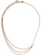 Kismet By Milka 14kt Rose Gold Three Chains Diamond Anklet