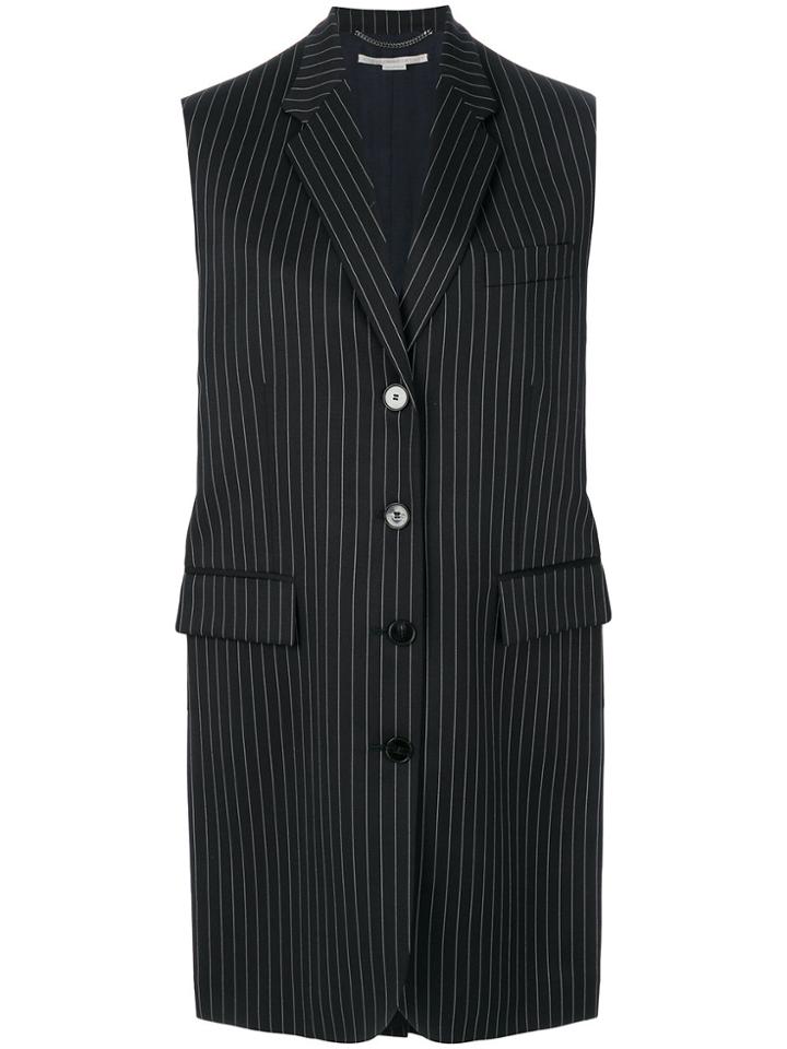 Stella Mccartney Sadi Pinstripe Gilet - Blue
