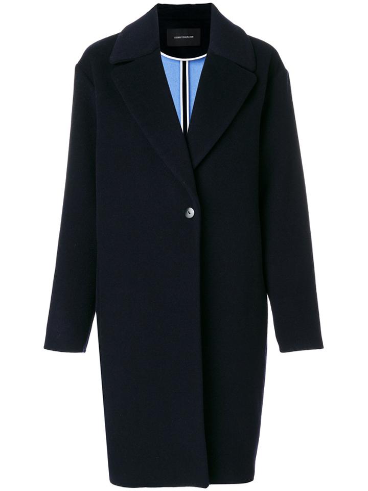 Cédric Charlier Single Breasted Coat - Blue