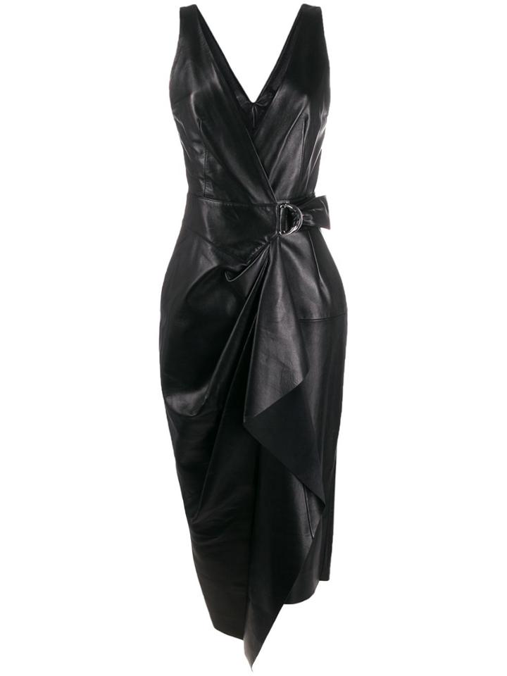 Isabel Marant Draped D-ring Dress - Black