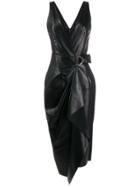 Isabel Marant Draped D-ring Dress - Black