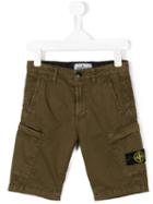 Stone Island Kids Cargo Shorts, Toddler Boy's, Size: 3 Yrs, Brown