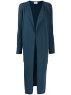 Allude Open Front Cardi-coat - Blue