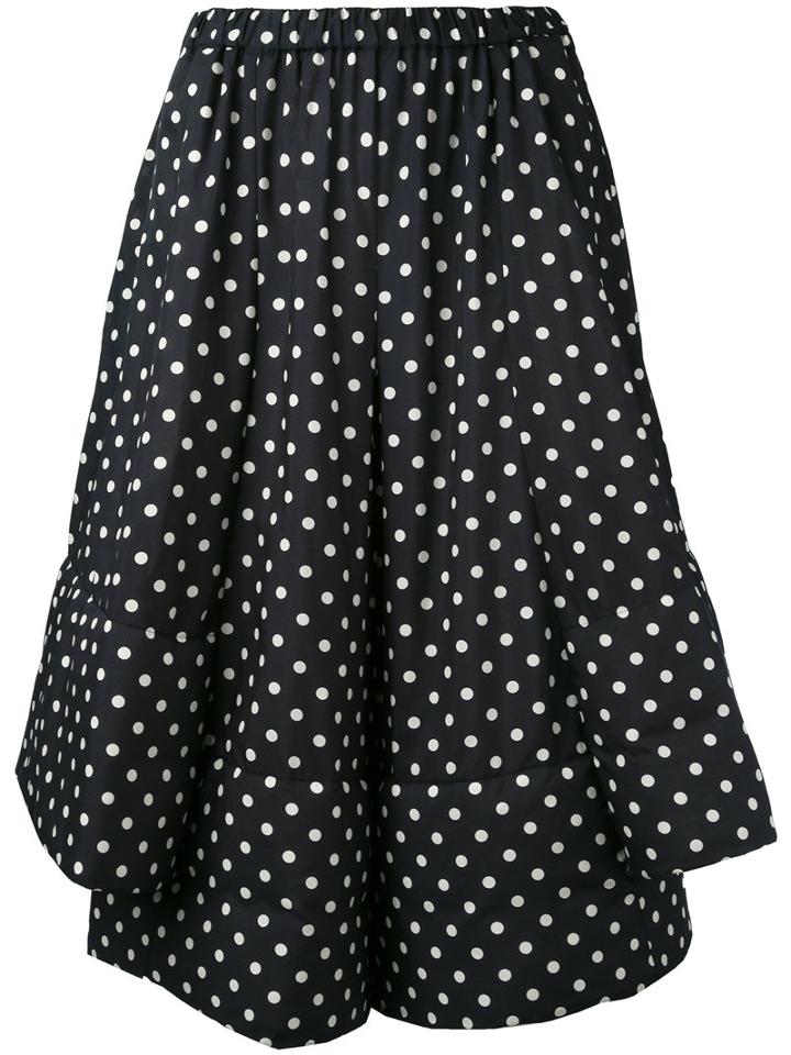 Comme Des Garçons - Polka Dot Cropped Trousers - Women - Polyester - S, Women's, Blue, Polyester