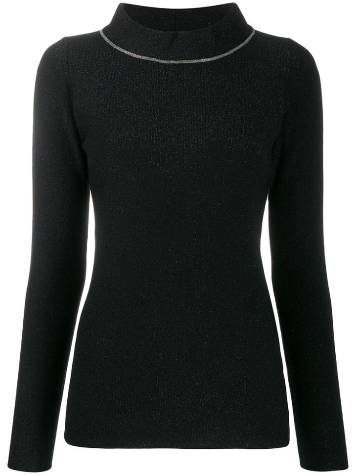 Fabiana Filippi Slim-fit Knit Sweater - Black