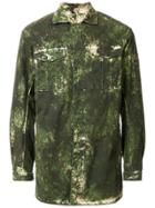11 By Boris Bidjan Saberi Washed Camouflage Print Jacket - Green