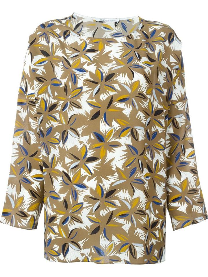 Agnona Printed Top