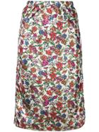 Marni Floral Print Midi Skirt - Multicolour