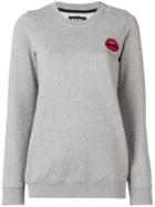 Markus Lupfer 'red Lip' Sweatshirt - Grey