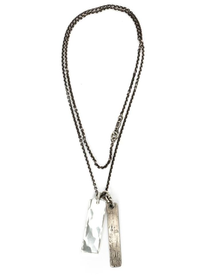 Werkstatt:münchen Tag Pendant Necklace, Adult Unisex, Metallic