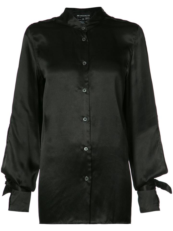 Ann Demeulemeester Open Back Shirt - Black