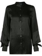 Ann Demeulemeester Open Back Shirt - Black