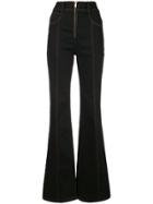 Proenza Schouler High Waisted Denim Trousers - Black