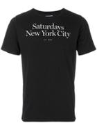 Saturdays Nyc Logo T-shirt - Black