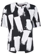 Marni - Painterly Brush Stroke T-shirt - Women - Polyamide/spandex/elastane/viscose - 36, Black, Polyamide/spandex/elastane/viscose