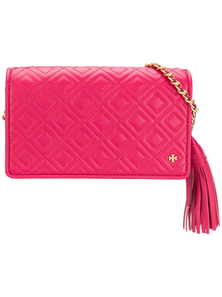 Tory Burch Fleming Flat Wallet Crossbag - Pink