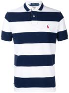 Polo Ralph Lauren Striped Logo Polo T-shirt - White