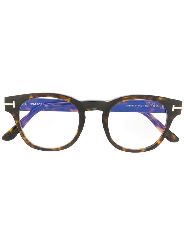 Tom Ford Eyewear Tortoise Shell Glasses - Green