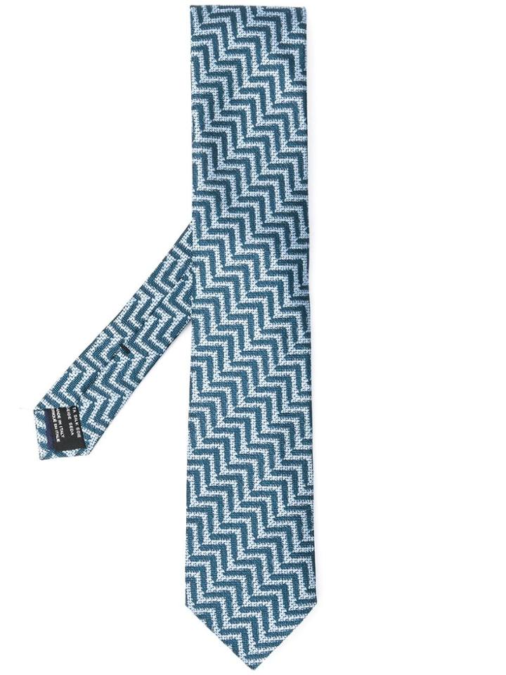 Tom Ford Herringbone Tie - Blue