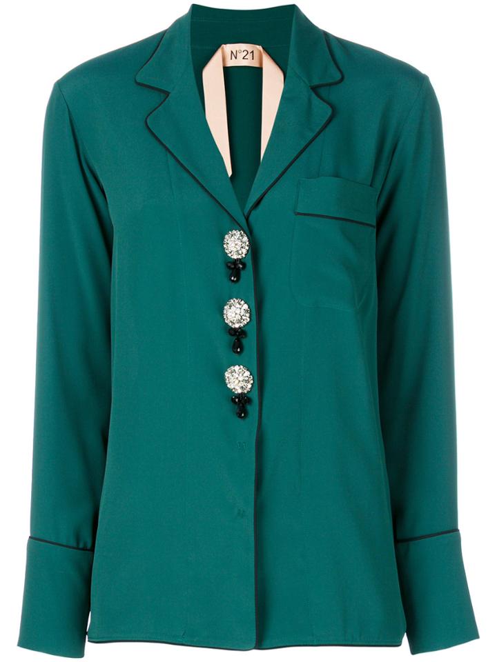 No21 Pyjama-style Shirt - Green