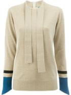 Undercover Thumb Hole Detail Sweater - Neutrals
