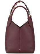 Anya Hindmarch Burgundy Leather Heart Link Shoulder Bag - Red