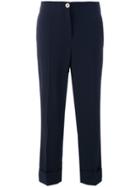 Salvatore Ferragamo Straight Tailored Trousers - Blue