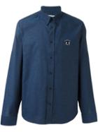 Kenzo 'eye' Button Down Shirt, Men's, Size: 40, Blue, Cotton