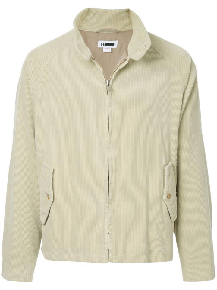 H Beauty & Youth Corded Zipped Jacket - Green