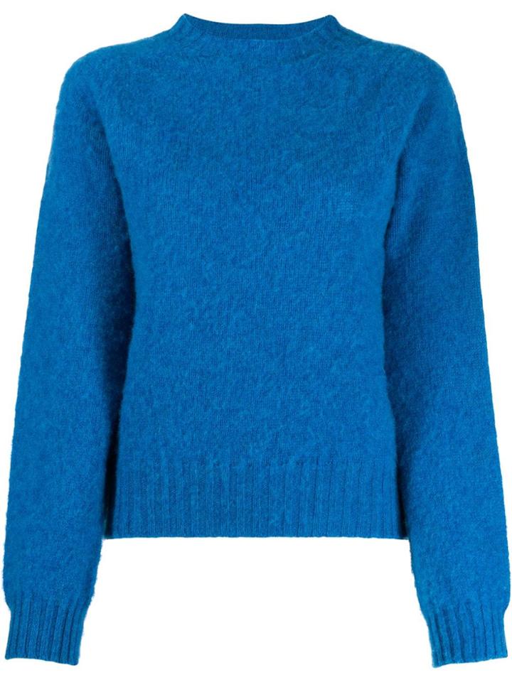 Ymc Crew-neck Knit Sweater - Blue
