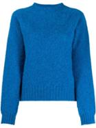 Ymc Crew-neck Knit Sweater - Blue