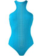 La Perla - Pearls Fall Swimsuit - Women - Nylon/spandex/elastane - 34c, Women's, Blue, Nylon/spandex/elastane