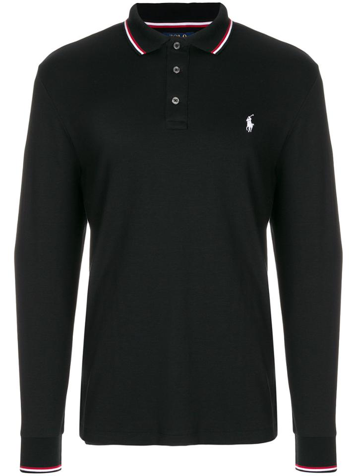 Polo Ralph Lauren Stripe Tipped Polo Shirt - Black