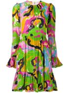 La Doublej Short Pleated Dress - Green