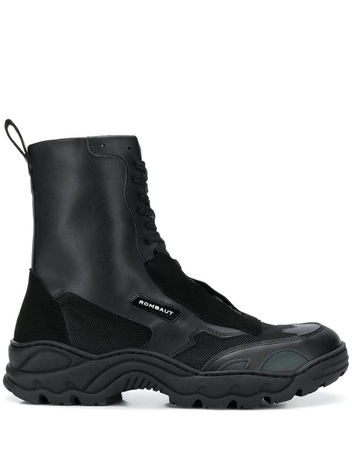 Rombaut Ridged Sole Boots - Black