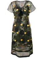 Coach - Floral Print Dress - Women - Cupro - 4, Green, Cupro