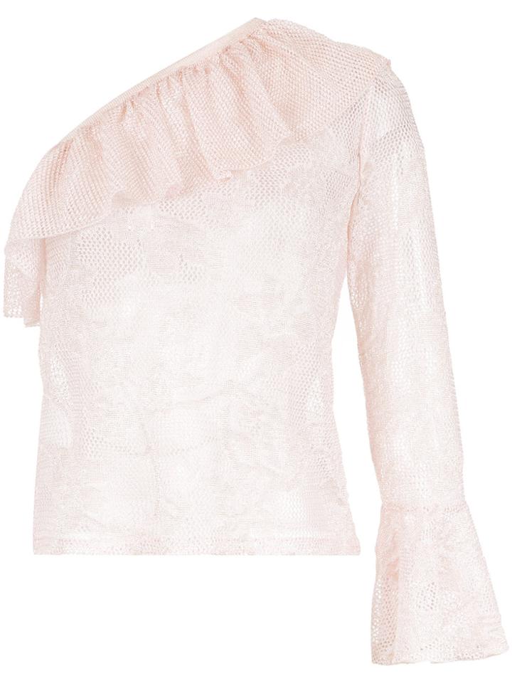 Cecilia Prado Marcela Asymmetric Knit Blouse - Pink & Purple